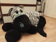 Duża pluszowa zebra XXL 