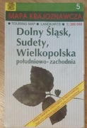 Dolny Śląsk, Sudety, Wielkopolska południowo-zachodnia Mapa