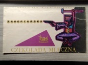 Opakowanie po Czekoladzie mleczna zakopiańska  Wawel