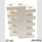 LEGO 3023 PŁYTKA 1 x 2 biały - 10 szt