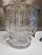 Duży kryształ waza / ponczarka /misa / wazon owocarka, szlif PRL 
