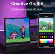 LED Pixel Matrix 64x64 RGB Bluetooth Smart Display APP Gaming Anime