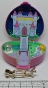 1992r Bluebird Polly Pocket Starlight Castle, świeci, serce