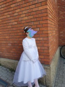 Sukienka komunijna dla większej dziewczynki 158