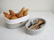 Zestaw 2 Dużych Organizerów Owalnych – 26x17 cm | Handmade Dana Med&Art