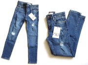 ZARA spodnie | jeansy rurki | Ripped Skinny | nowe | 9 lat