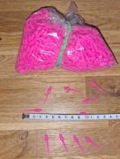 GROTY PLASTIKOWE 2BA  Różowe  1000 sztuk  