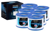 POOLPURE Filtr do Basenu SPA – Zamiennik Bestway Type VI Zestaw 6 szt.