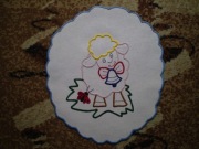 SERWETKA WIELKANOCNA HAFT PŁASKI