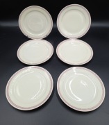 Śląski komplet talerzyków deserowych Wałbrzych stary Zdrój Ekri