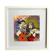 Obraz POPART rama Wonder Woman 32x32cm prezent  Flinston LUXURY hand made