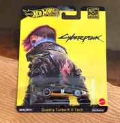 (CYBERPUNK - PREMIUM) Hot Wheels Quadra Turbo-R V-Tech 2077 Pop Culture