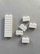Murek 1x2 Lego 98283 biały Nowy - 10 sztuk