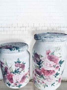 Pojemnik dekoracja, decoupage, rustykalne, shabby chic, vintage boho kwiat