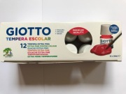 Zestaw farb Giotto Tempera Escolar 12 kolorów 25 ml
