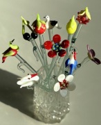 Patyczki szklane kolorowe mieszadełka do koktajli Bimini Lauscha Glass