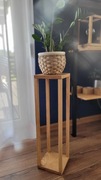 Kwietnik dębowy ręcznie wykonany 44cm 