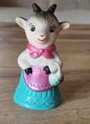 Nowa figurka gumowa koza PRL gumiak piszczałka ZSRR vintage 