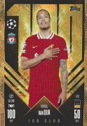 TOPPS MATCH ATTAX 2024/2025 CLUB 100 VIRGIL VAN DIJK LIVERPOOL FC 470