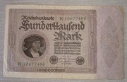Banknot Rzesza Niemcy 100000 marek 1923 r.