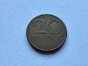 20 pfennig Niemcy NRD 1971 rok