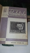 FILATELISTA zbiór roczny dwutygodników PZF 1962 w oprawie introligatorskiej