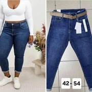 Spodnie jeans mom fit ,z paskiem 