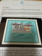 DDR blok 53 znaczek pocztowy z podpisami kosmonautów Sojuz 31 1978 r