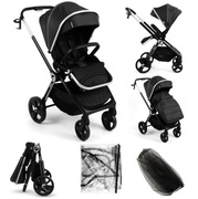 Wózek spacerowy Kidnort Isbjörn Czarny stan idealny DW-050137