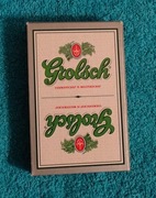 Piękne karty  do pokera albo brydża.  Reklama piwa Grosch 