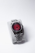 Zegarek Custom Seiko Datejust Mod Arabic Red Structure