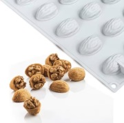 ORZESZKI WŁOSKIE Połówki 18gn forma silikonowa 29*17*1.5 do Pieczenia