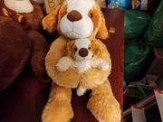 Pluszak pies,piesek ze szczeniakiem 