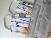 Maseczki ochronne 2-warstwowe bawełna wielorazowe 