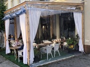 Plandeka folia przeźroczysta bezbarwna na altane altanke zabudowa okienna