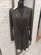 sukienka złote cekiny rozmiar 38