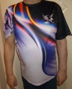 Męski T-shirt Sportowy | Nadruk 3D & Logo | Rozmiar XL