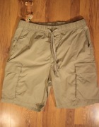 Spodenki H&M r. S krótkie beżowe z kieszeniami męskie