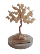 KAMEO Drzewko Szczęścia Jadeit miodowy 7cm (1732) 