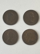 Monety kolekcjonerskie half penny 1936 - 1965 rok