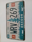 Zawieszka metalowa replika kopia tablica rejestracyjna Oregon 31x15,5 cm