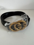 Czarny klasyczny pasek GG