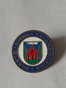 Herb miasta i gmina Twardogóra  przypinka pin metaliczna odznaka wpinka 
