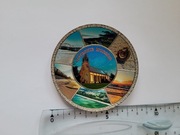 Magnes na lodówkę - 362f. USTRONIE MORSKIE Metalowy talerzyk