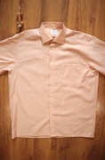 Koszula Olymp r. 43 morelowa męska kr rękaw bawełniana elegancka