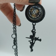 Steampunk  Gothic  Biżuteria Żywica Medalion Rękodzieło