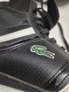 Lacoste buty bokserki 40 czarne skóra 