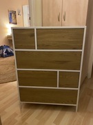 Komoda SAMOA biały + dąb