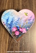 Szkatułka serce - rękodzieło 