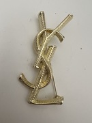 Broszka yves saint laurent kolor złoty